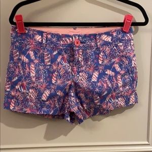 Lilly Pulitzer Cherry Bomb Firecracker Walsh short